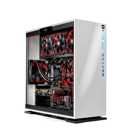 SkyTech Omega Gaming Computer Desktop PC Intel i7-8700K 3.7Ghz, Liquid Cooled, GTX 1070 Ti 8GB, 250G SSD with 3D NAND, 2TB HDD, 16GB DDR4, Z370 Motherboard, Win 10 (Best I7 Motherboard Bundle)