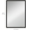 thumbnail image 3 of HOMCOM 22" x 30" Wall Bathroom Mirror for Home Decor, Vanity Mirror, 3 of 10