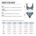 thumbnail image 4 of Kdxio Lilies Flowers Print Women's 2 Piece High Waisted Wrap Spaghetti Strap Summer Swimsuit Bikini Set-XX-Large, 4 of 7