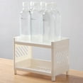 thumbnail image 4 of Eease 2pcs Double Layer Kitchen Storage Racks - Adjustable Shelves, 4 of 6