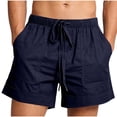 thumbnail image 2 of DailyTrove Men's Elastic Waist Drawstring Casual Shorts, Comfortable & Versatile, 2 of 6