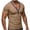 Khaki, variant on Summer Tops for Men Deep V Neck Short Sleeve Loose Comfy Stretchy Tee Shirts Casual Daily Wear Tshirts