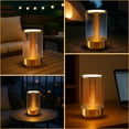 thumbnail image 6 of Rechargeable LED Portable Table Lamp, Battery Operated Cordless Candle Lamp with 2000mAh,3-Color Touch Dimmable,LED Candle Light for Bedroom, Outdoor & Home Decor, 6 of 8