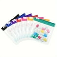 thumbnail image 2 of 7-Piece Travel-friendly Pill Pouch Set: Compact Reusable and Secure Plastic Bags for Versatile Storage of Pills and Small Travel Necessities, 2 of 15