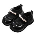 thumbnail image 3 of TAIAOJING Kids Girls Chelsea Ankle Boots Toddler Little Big Dress Flat Ballerina Shoe Leather Shoes Comfort Dress Shoes Single Shoes, 3 of 6