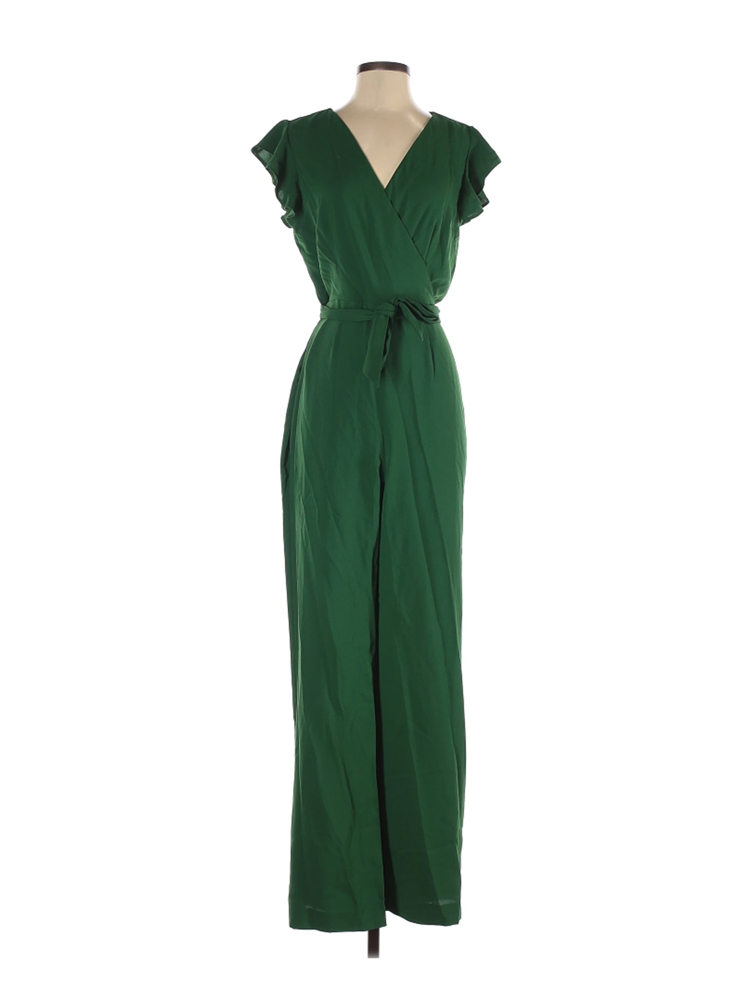 ann taylor green jumpsuit