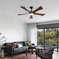 thumbnail image 6 of 52"Modern Ceiling Fan With 3 Color Dimmable and Remote Control 5 ABS Blades Reversible DC Motor With Led Light, 6 of 7