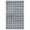 GAP Home Hand Woven Denim and Jute Plaid Indoor Area Rug, Blue and White, 2x7