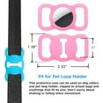 thumbnail image 3 of 2 Pcs Support de Protection en Silicone Portable Anti-Perte Compatible pour AirTag et Collier pour Animaux, 3 of 8