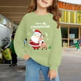 thumbnail image 2 of FDDMis Christmas Blouse Christmas Shirt Girls Cute Tops for Teens Junior Tops Teen Girls Teen Girl Trendy Clothes 7/8 Girls Clothes Girl Clothes, Light Green 11-12 Years, 2 of 6