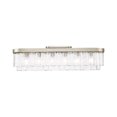 thumbnail image 1 of Ciara 6-Light Flush Mount in White Gold with Hammered Water Glass, 1 of 1