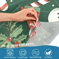 thumbnail image 3 of Yayeee Kitchen Curtains Tier Pair Light Filtering 27"x36" Rod Pocket Short Cafe Window Panel, Brown Christmas Gingerbread, 3 of 7