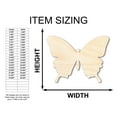 thumbnail image 3 of Unfinished Wood Butterfly 14" / 1/4", 3 of 6