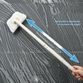 thumbnail image 6 of Foldable Long Handle Sponge Cleaning Brush | Adjustable Angle | No-Scratch Decontamination | Replaceable Head | Bathroom Kitchen Bathtub Tile Wall Sink | 2 Pack White, 6 of 8