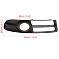 thumbnail image 2 of Unique Bargains Car Front Bumper Right Side Fog Light Grille Cover 8E0807682F for Audi A4 B7 Sportback 2005-2009, 2 of 7
