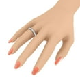 thumbnail image 4 of 1/2 Carat Round Diamond Wedding Band Ring in 14K Rose Gold (Ring Size 4.5) (I1-I2 Clarity), 4 of 5