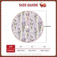 thumbnail image 3 of Daiia Lavender Flowers Drawing Merry Christmas Tree Skirt , Xmas Large Lace-up Tree Skirt, Santa Snowflakes Rustic Home Decorations New Year Party Farmhouse Decor-36", 3 of 7