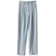 thumbnail image 4 of Pantalones anchos de color albaricoque para mujer, pantalones casuales rectos verticales de cintura alta sueltos y adelgazantes para verano y primavera, 4 of 6