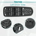 thumbnail image 3 of Unique Bargains Front Left Driver Side Master Power Window Switch Fit for PORSCHE Cayenne 92A 2014-2021, 3 of 7