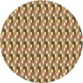 thumbnail image 1 of Ahgly Company Tapis d'Intérieur Lavables à la Machine, Carrés, Transitionnels, Rouges, 3 Pi Carrés, 1 of 7