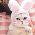 thumbnail image 4 of Zhaomeidaxi 2Pcs Cute Costume Bunny Rabbit Hat with Ears for Cats %26 Small Dogs Party Costume Easter Pet Accessory Headwear, 4 of 12