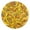 Gold, variant on Yellow Roses Round Wall Clock Silent Analog Battery Operated Gold Pointer Home Decor 9.84" Diameter