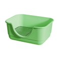 thumbnail image 3 of Inodoro desmontable antisalpicaduras para perros con pala para interiores y otras mascotas (conejos). verde, 3 of 9