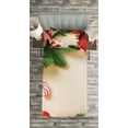 thumbnail image 3 of Ambesonne Christmas Quilted Bedspread Set 2 Pcs, Cinnamon Candy Cane, Twin Size, Multicolor, 3 of 3