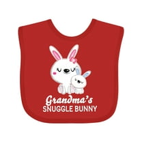 Inktastic Grandmas Snuggle Bunny Easter Boys Baby Bib