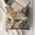 thumbnail image 3 of YINGXI Throw Pillow Covers Home Decor Cat Cute Pillow Cases Decorative 12x12in, 3 of 5