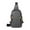 Gray, variant on Lightweight Sling Backpack, Adjustable Shoulder Strap, Multiple Zipper Pockets, Suitable for Travel, Outdoor Sports, Daily Casual Use, Hiking, Coffee Mornings, Carries Tablets