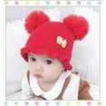 thumbnail image 3 of URMAGIC Baby Beanie with Pom-pom Ears Newborn Earflap Hat for Toddler Boys Girls, 3 of 3