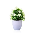 thumbnail image 2 of Toystoory Plantas artificiales, plantas, flores, bonsái, maceta falsa de plástico, jardín, hogar, escritorio, sala de estar, ventana, patio, accesorios Flores artificiales Blanco Toystoory HA084016-02, 2 of 6
