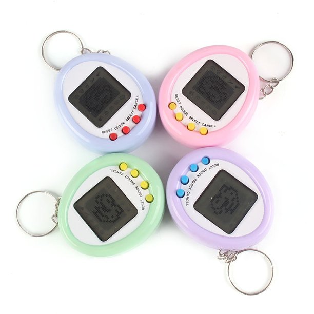 1PCs 90S Nostalgic Electronic Pets Gift Keyring Educational Funny Virtual Cyber Pet Toy Gift Christmas Pets Toys1pcs random He Qiyong unisex