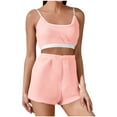 thumbnail image 2 of Pijama de moda para mujer con tapete en el pecho, suelto, con tiras elásticas, color liso, para invierno, para el hogar, top de poliéster para mujer, 2 of 8