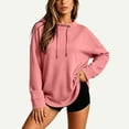 thumbnail image 5 of Vivianyo HD Women's Long Sleeve Mock Neck Sweatshirt, Curved Hem Loose fit Pullover Top for Women, Fall Casual Knit for Short Trip and Home Relaxation, Sizes S-2XL, 5 of 8