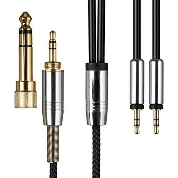 Cordable Replacement Braided Cable for Bowers & Wilkins P3 (B&W) Headphones - 1.2M Cordable Lead Compatible w/iOS & Android