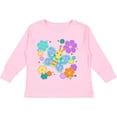 thumbnail image 3 of Inktastic Cute Butterfly and Flowers Boys or Girls Long Sleeve Toddler T-Shirt, 3 of 5