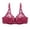 Wine, variant on AJGRHE Women Active BraDouble Lace Lingerie Plus Size Bra for Full Support and Comfort 105D Pink