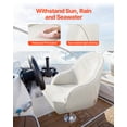 thumbnail image 2 of VEVOR Boat Seat Low Backrest PVC Leather Captain Bucket Seat White, 2 of 9