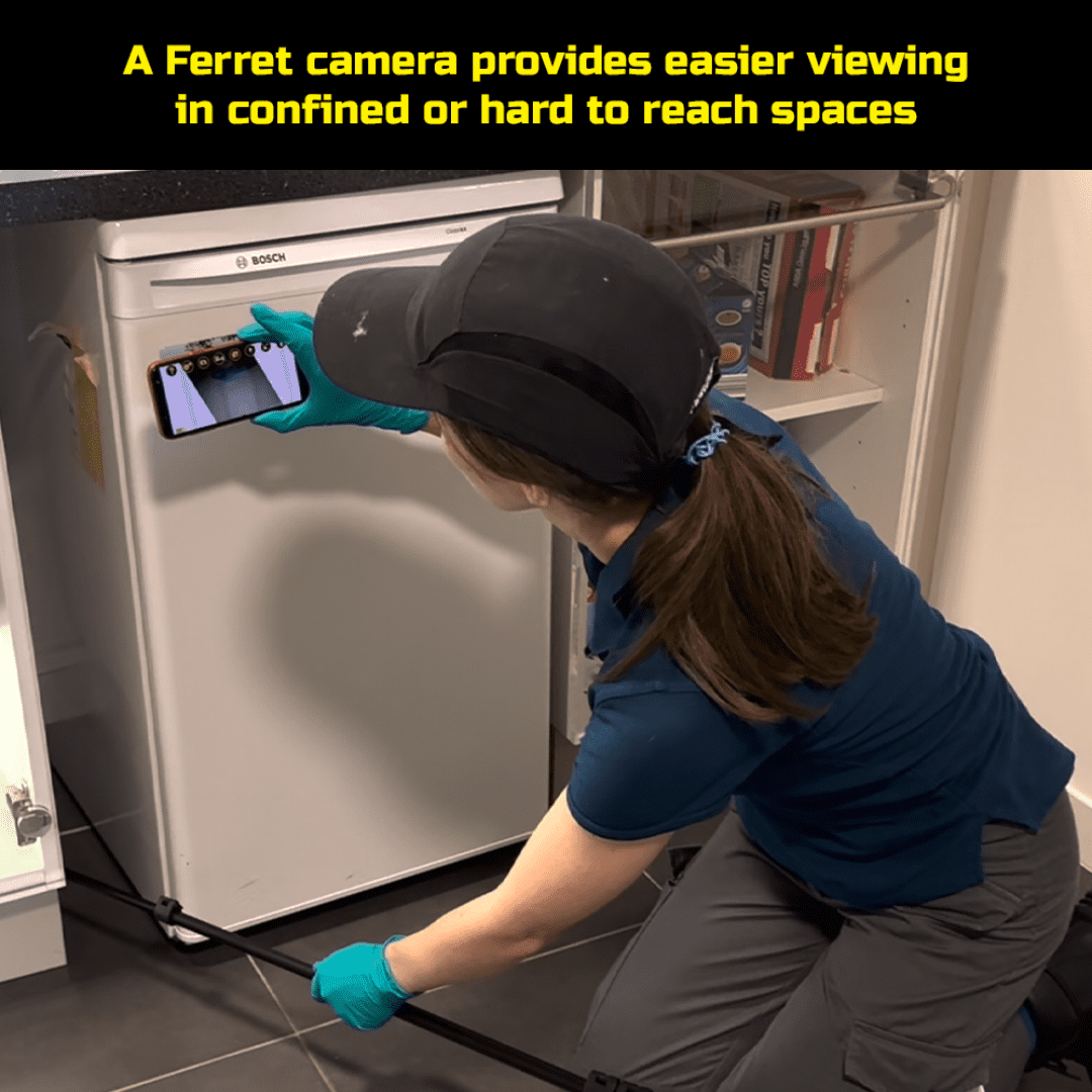 Ferret Plus – Multipurpose Wireless Inspection Camera, borescope, & cable pulling tool - NOW with built-in on-board memory at 1080p and non-contact voltage detector