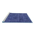 thumbnail image 2 of Ahgly Company Machine Washable Indoor Rectangle Oriental Blue Industrial Area Rugs, 3' x 5', 2 of 4