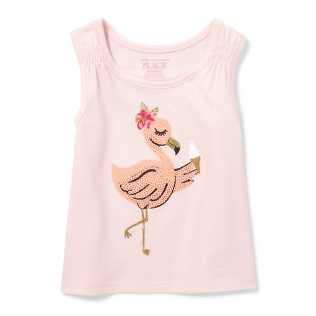 The Children's Place Graphic Tank Top (Baby Girls & Toddler (Best Place To Shop For Kids Clothes)