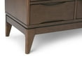 thumbnail image 2 of Harper 48 inch Wide Solid Hardwood Mid-Century Modern Medium Storage Cabinet in Walnut Brown, 2 of 11