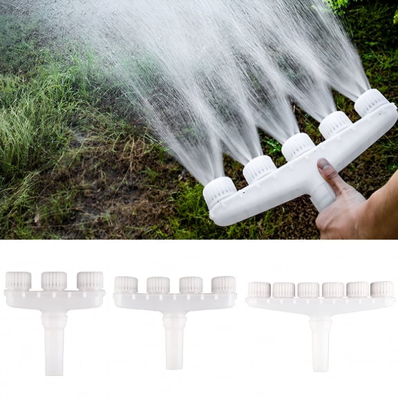 HIBIBUD Multi-Nozzle Garden Hose Sprayer Fan Spray Nozzle for Large Garden Commercial Greenhouse and Landscaping Large Wide and Even Spray Misting Coverage