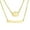 Gold, variant on Name Custom Necklace Personality Fashion name Customized Stainless steel Necklace Women DIY flower double-layer Fashion jewelry girlfriend Gift