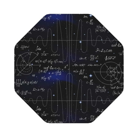 

Matuu Mathematica Science for Cup Coasters Set of 6 Leather Coasters Desk Coasters for Office Measures 4” x 4” Octagon