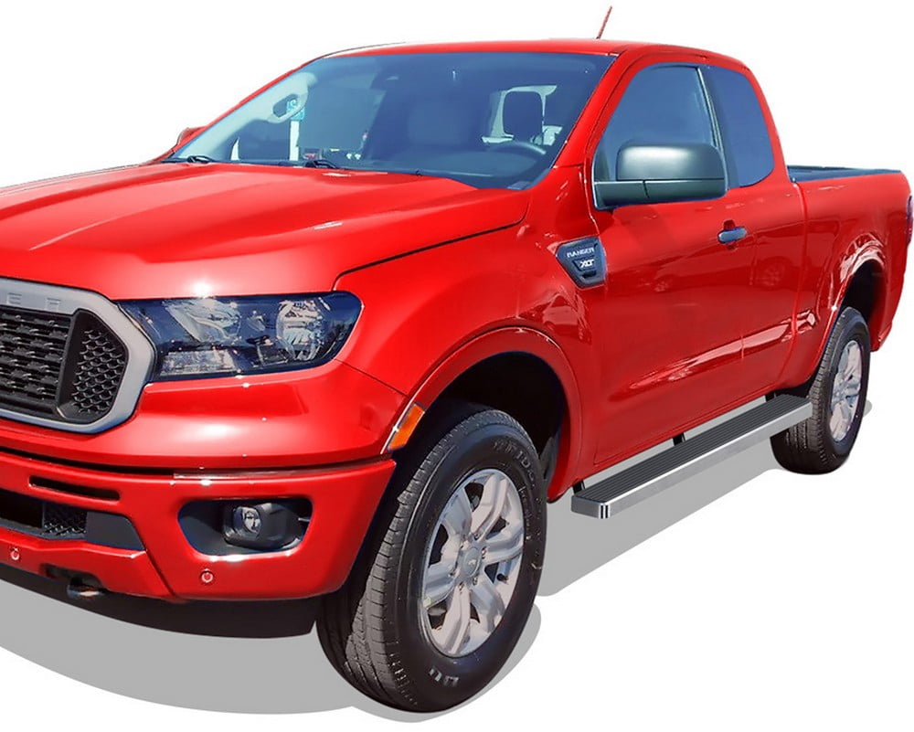 APS 6.5" Stainless Steel Running Boards For Ford Ranger SuperCab 2019-2023 - Nerf Bars & Side Steps