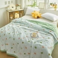 thumbnail image 4 of Premium Washed Cotton Air Conditioner Comforter, Soft Lightweight Summer Cool Quilt, Machine Washable Thin Bed Cover, Durable Breathable Bedding for Bedroom, Dorm & Home All Summer Long, J, 4 of 6