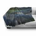 thumbnail image 3 of Landscape Soft Flannel Fleece Throw Blanket, Fascinating Nature Photo of Serenity Emerald Lake in Yoho National Park Canada, Cozy Plush for Indoor and Outdoor Use, 50" x 70", Multicolor, by Ambesonne, 3 of 6